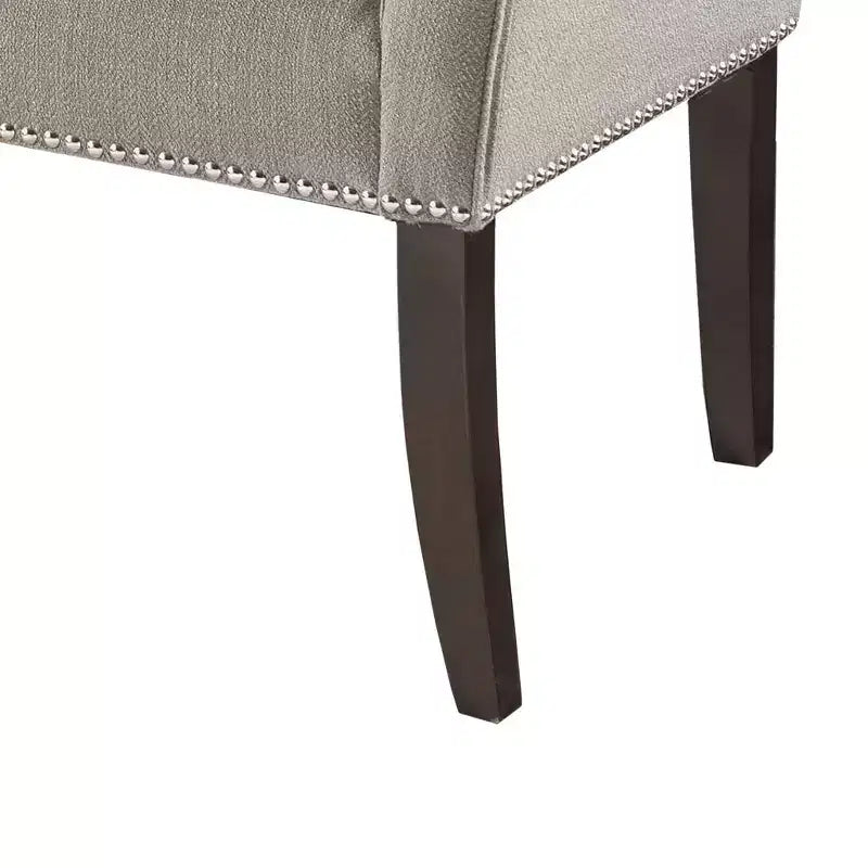 Banc en bois à pieds évasés rembourré Christopher Knight Home Maggie 49,50 avec garniture cloutée