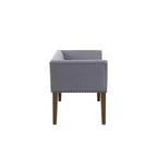 Banc en bois à pieds évasés rembourré Christopher Knight Home Maggie 49,50 avec garniture cloutée