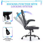 Chaise de jeu ultime JIONJOY : ergonomique, en cuir PU, chaise de bureau de direction avec accoudoirs relevables