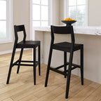 Chaise haute Plank+Beam, Chaise de salle à manger en bois massif de 44 po pour îlot de cuisine, Tabouret de bar