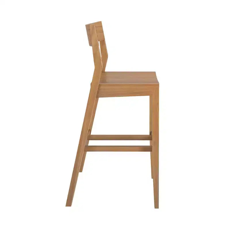 Chaise haute Plank+Beam, Chaise de salle à manger en bois massif de 44 po pour îlot de cuisine, Tabouret de bar
