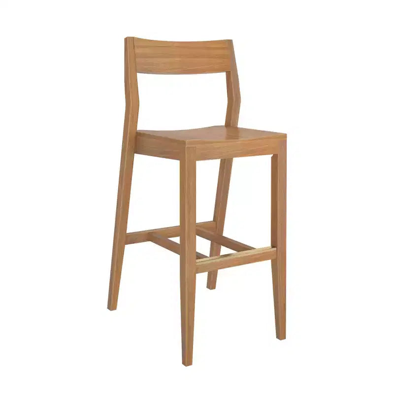 Chaise haute Plank+Beam, Chaise de salle à manger en bois massif de 44 po pour îlot de cuisine, Tabouret de bar