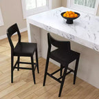 Chaise haute Plank+Beam, Chaise de salle à manger en bois massif de 44 po pour îlot de cuisine, Tabouret de bar