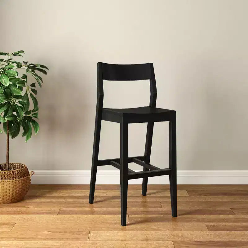 Chaise haute Plank+Beam, Chaise de salle à manger en bois massif de 44 po pour îlot de cuisine, Tabouret de bar