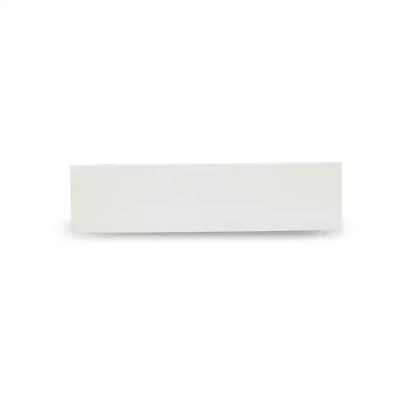 Banc de salle à manger moderne HomeStock, style X, avec assise en bois, 60x15x18 pouces, blanc pur