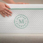 Matelas en mousse à mémoire de forme Martha Stewart SleepComplete 12 pouces, fermeté moyenne, à triple action rafraîchissante, avec surmatelas matelassé en jacquard CoolWeave doux et respirant