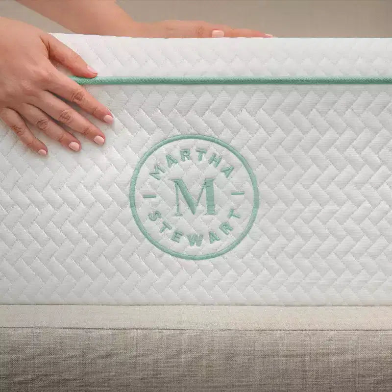Matelas en mousse à mémoire de forme Martha Stewart SleepComplete 12 pouces, fermeté moyenne, à triple action rafraîchissante, avec surmatelas matelassé en jacquard CoolWeave doux et respirant