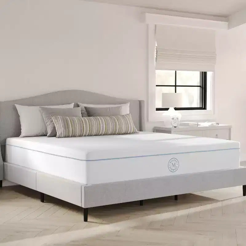 Martha Stewart SleepComplete 12 Medium Firm Hybrid Pocket Spring and Foam Dual-Action Cooling Mattress with Breathable CoolWeave Jacquard Knitted Top