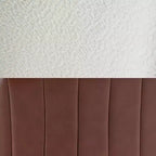 HYLEORY Chaise de salle à manger moderne 4 pièces, 4 chaises rembourrées en cuir, 4 places
