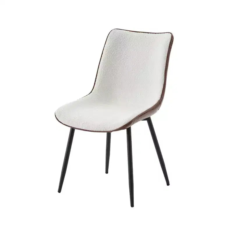 HYLEORY Chaise de salle à manger moderne 4 pièces, 4 chaises rembourrées en cuir, 4 places