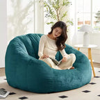Mjkone Fauteuil Poire Géant en Fausse Fourrure