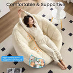 Mjkone Fauteuil Poire Géant en Fausse Fourrure
