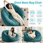 Mjkone Fauteuil Poire Géant en Fausse Fourrure