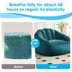 Mjkone Fauteuil Poire Géant en Fausse Fourrure
