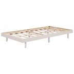 Cadre de lit contemporain : grand lit, gris, design plateforme flottante