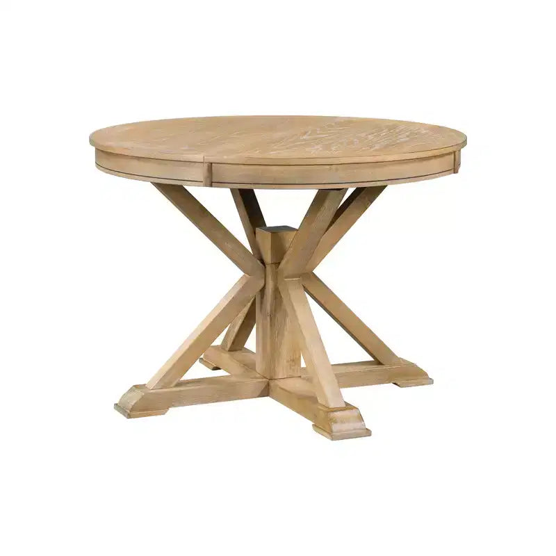 Ensemble de salle à manger Whisen de style rétro avec table extensible et 4 chaises rembourrées