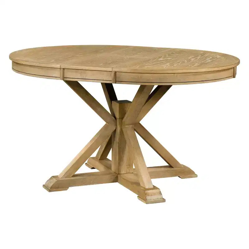 Ensemble de salle à manger Whisen de style rétro avec table extensible et 4 chaises rembourrées