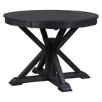 Ensemble de salle à manger Whisen de style rétro avec table extensible et 4 chaises rembourrées