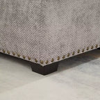 Canapé d'angle en forme de L 97" avec pouf de rangement, canapé d'angle 7 places en tissu chenille avec 2 oreillers pour salon - ModernLuxe