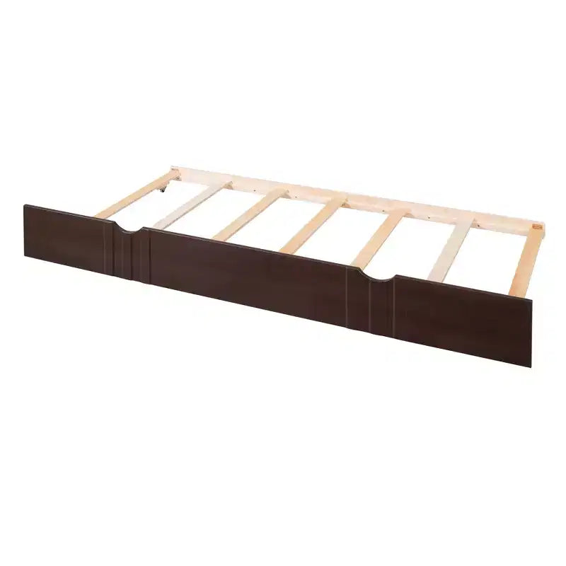 Lit de repos double/grand, cadre de lit plateforme en bois avec lit gigogne double/deux tiroirs - ModernLuxe