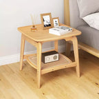 Costway Table d'appoint canapé bambou 1/2 PCS avec étagère de rangement en rotin synthétique Table d'appoint bohème Salon