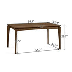 Ensemble de salle à manger 7 pièces Christopher Knight Home Carmody en bois et tissu