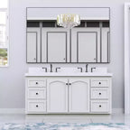 60x36 Black?Frame Oversized Modern Bathroom Mirror: Aluminum, Wall Mounted, Vertical/Horizontal