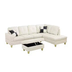 Transformez votre espace de vie avec notre élégant canapé d'angle en L Un confort et un style inégalés vous attendent