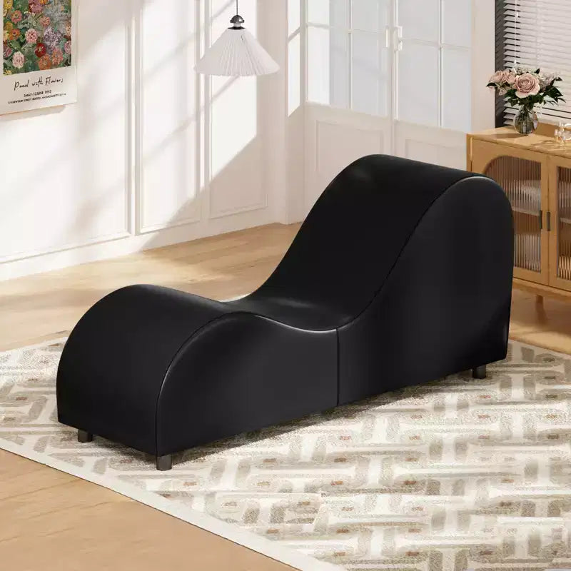 Mjkone Chaise longue de yoga en velours, chaises de yoga incurvées modernes pour adultes pour l'étirement, la relaxation, l'exercice