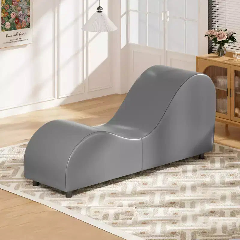 Mjkone Chaise longue de yoga en velours, chaises de yoga incurvées modernes pour adultes pour l'étirement, la relaxation, l'exercice