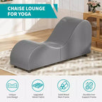 Mjkone Chaise longue de yoga en velours, chaises de yoga incurvées modernes pour adultes pour l'étirement, la relaxation, l'exercice