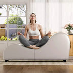 Mjkone Chaise longue de yoga en velours, chaises de yoga incurvées modernes pour adultes pour l'étirement, la relaxation, l'exercice