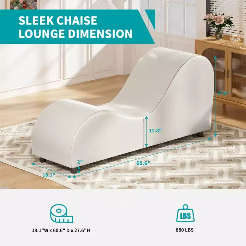 Mjkone Chaise longue de yoga en velours, chaises de yoga incurvées modernes pour adultes pour l'étirement, la relaxation, l'exercice