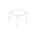 Table de cuisine moderne en bois HomeStock