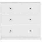Commode 3 tiroirs HomeStock, blanc