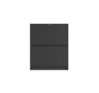 HomeStock Drawer Shoe Cabinet, Black Matte