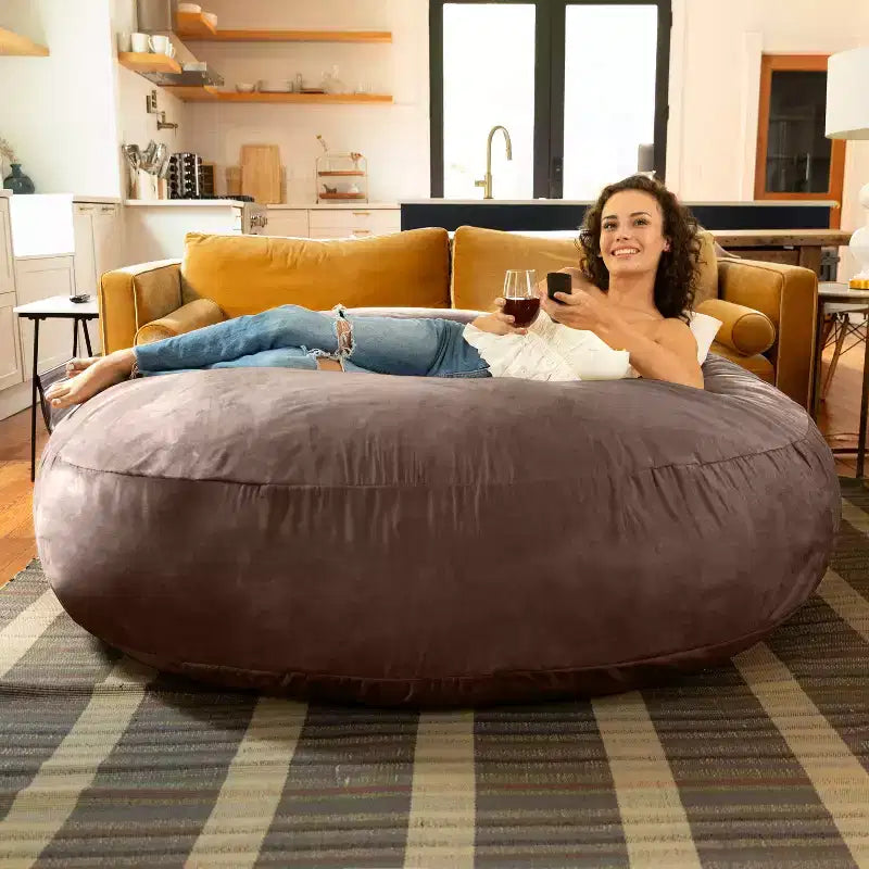 Jaxx Cocoon de 6 pieds – Grand pouf pour adultes