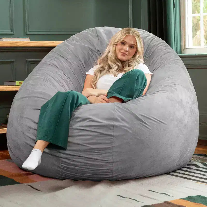 Jaxx Cocoon de 6 pieds – Grand pouf pour adultes
