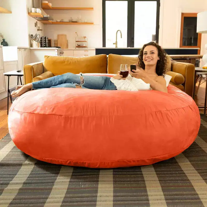 Jaxx Cocoon de 6 pieds – Grand pouf pour adultes