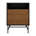 Reznor End Table, Black Oak