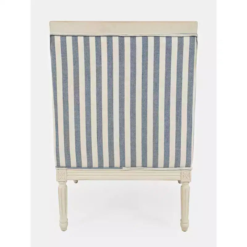 Chaise d'appoint rembourrée en bois massif Jofran, McKenna French Detailing