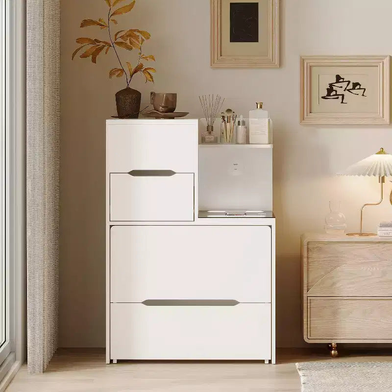 Coiffeuse compacte Famapy avec miroir éclairé, port USB et recharge sans fil