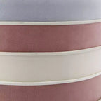 Pou ottoman rond multi-couches en velours Cory Nicole Miller