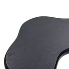 LuxenHome Table d'appoint en bois noir de forme irrégulière, Table d'appoint en bois minimaliste moderne de 50,8 cm de haut, Tables basses pour salon, chambre à coucher
