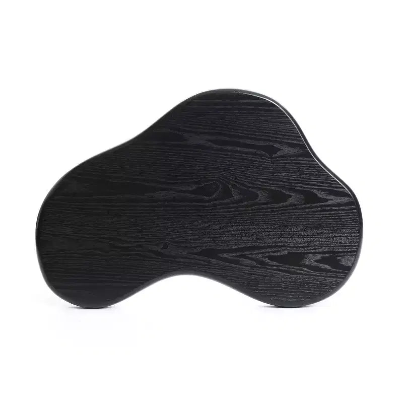LuxenHome Table d'appoint en bois noir de forme irrégulière, Table d'appoint en bois minimaliste moderne de 50,8 cm de haut, Tables basses pour salon, chambre à coucher