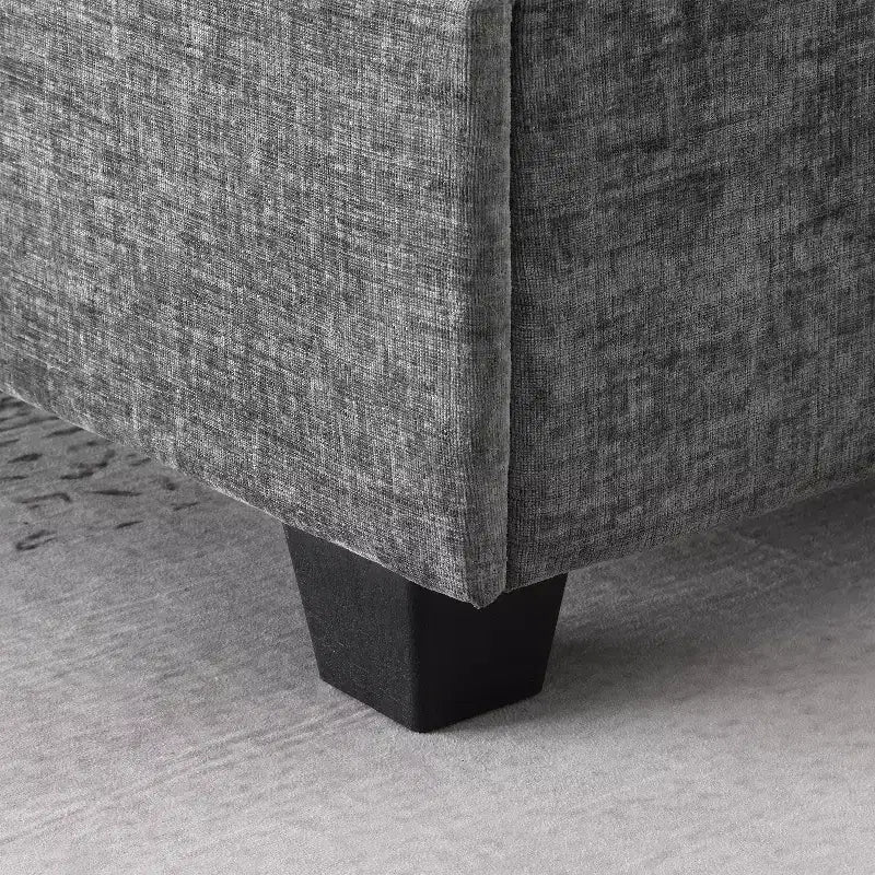 Canapé sectionnel en forme de U Whisen, ensemble de canapé d'angle en chenille 6 places avec méridienne surdimensionnée