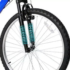 hykolity VTT 26 27.5 Pouces, 18 Vitesses avec Suspension Intégrale, Selle Réglable pour Cyclisme en Plein Air Hommes Femmes