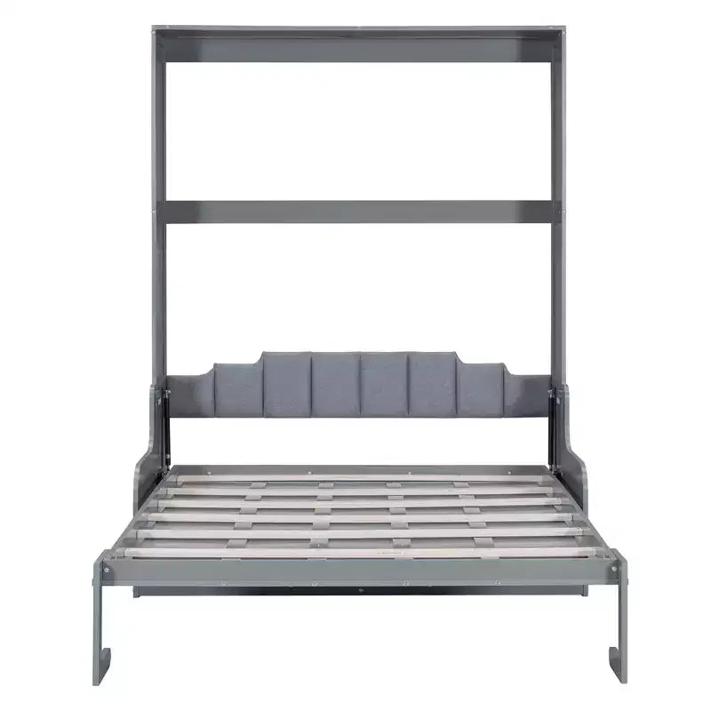 Lit escamotable Queen Size Whisen, se replie en armoire avec coussin, facile à utiliser