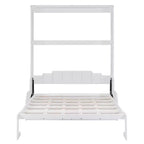 Lit escamotable Queen Size Whisen, se replie en armoire avec coussin, facile à utiliser