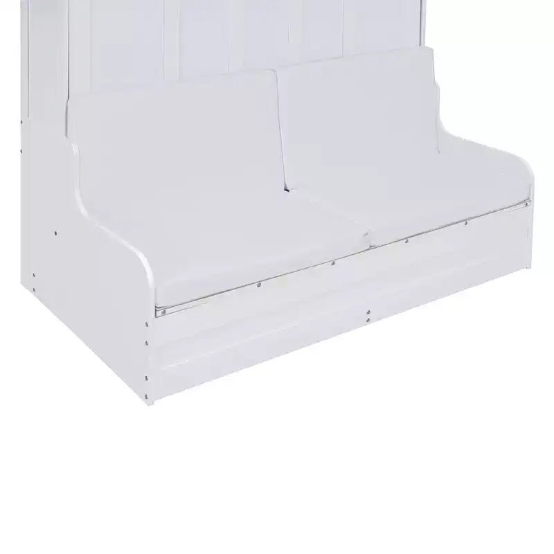Lit escamotable Queen Size Whisen, se replie en armoire avec coussin, facile à utiliser